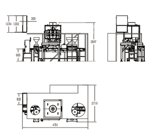 Square butter pepper filling system