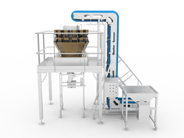 Shredded beets weighing and filling systems