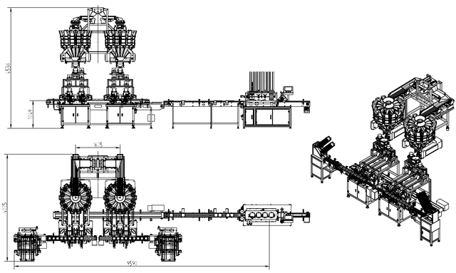 Long strip biscuits weighing and box packaging system