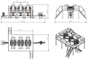 Weighing and filling system for 6-type chocolate beans