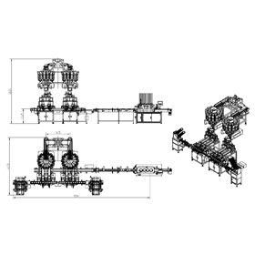 Long strip biscuits weighing and box packaging system.png