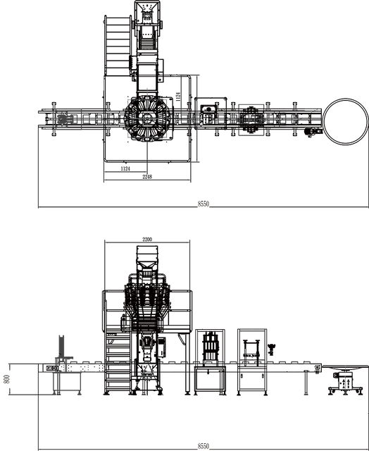 Dates weighing and box packaging system