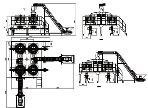 Beef with potato weighing and filling system