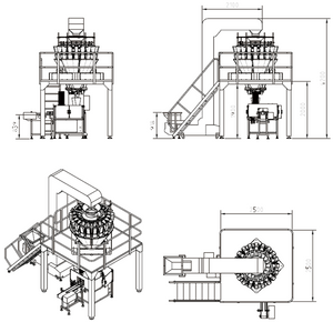Ball-shaped food weighing and filling system (chocolate balls)