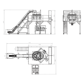 Sticky pet or dog food weighing and filling system.png