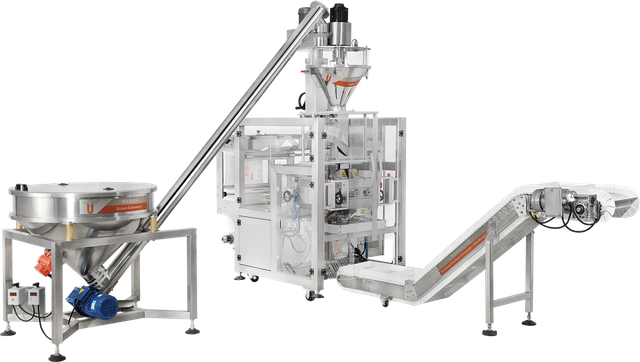 Powder weighing and packaging machine