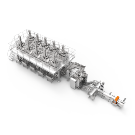 Variable weighing and packaging system for pet food with multiple ingredients.png