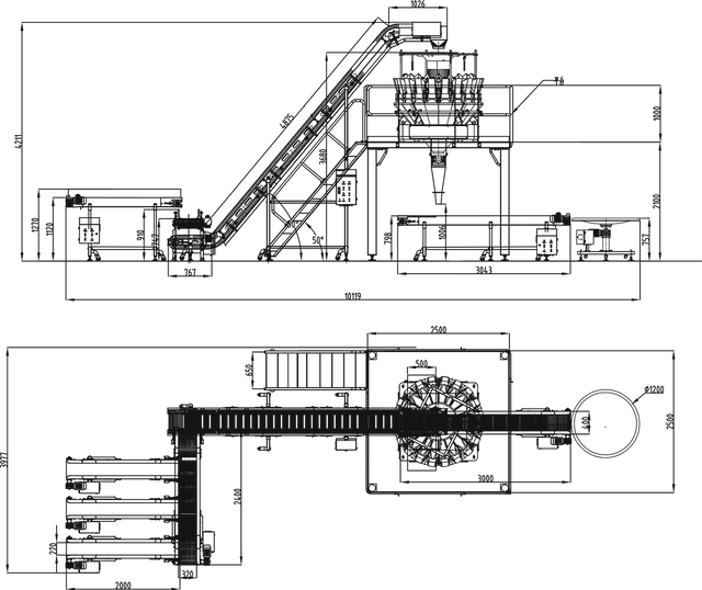 Peppers automatic weighing & Semi-automatic bag packaging system