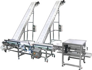 Conveying system for rice noodles