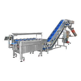 Semi-automatic fruits and vegetables weighing and net bag packaging system.png