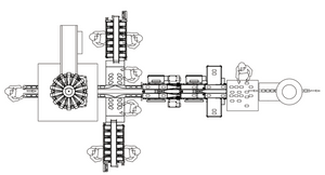 Fried dace with salted black beans weighing and packaging system