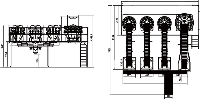 Three-color steamed buns packaging system