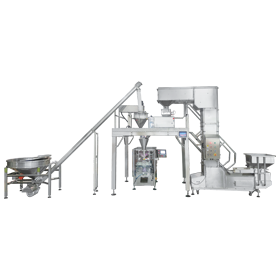 Integrated system for granules and powder mixture package.png