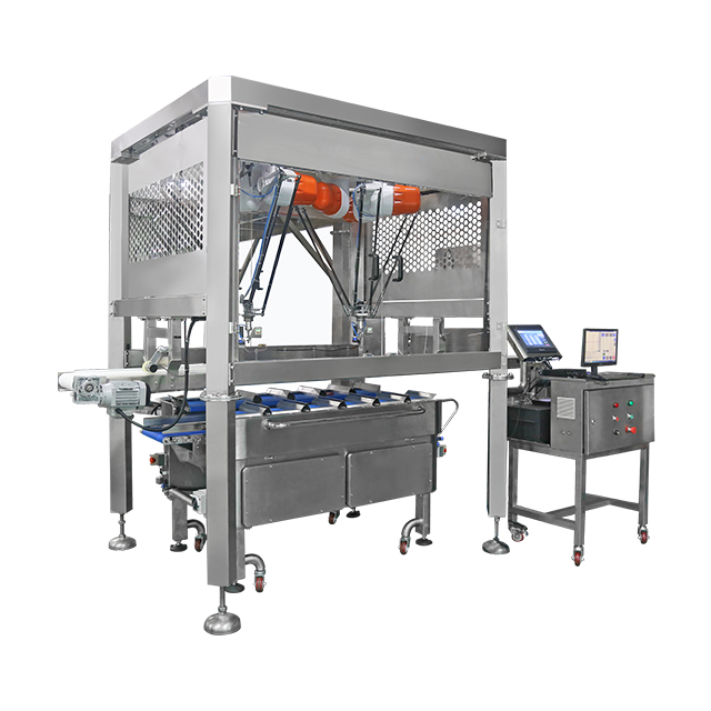 Delta Robot Automatic Loading & Weighing system for food 